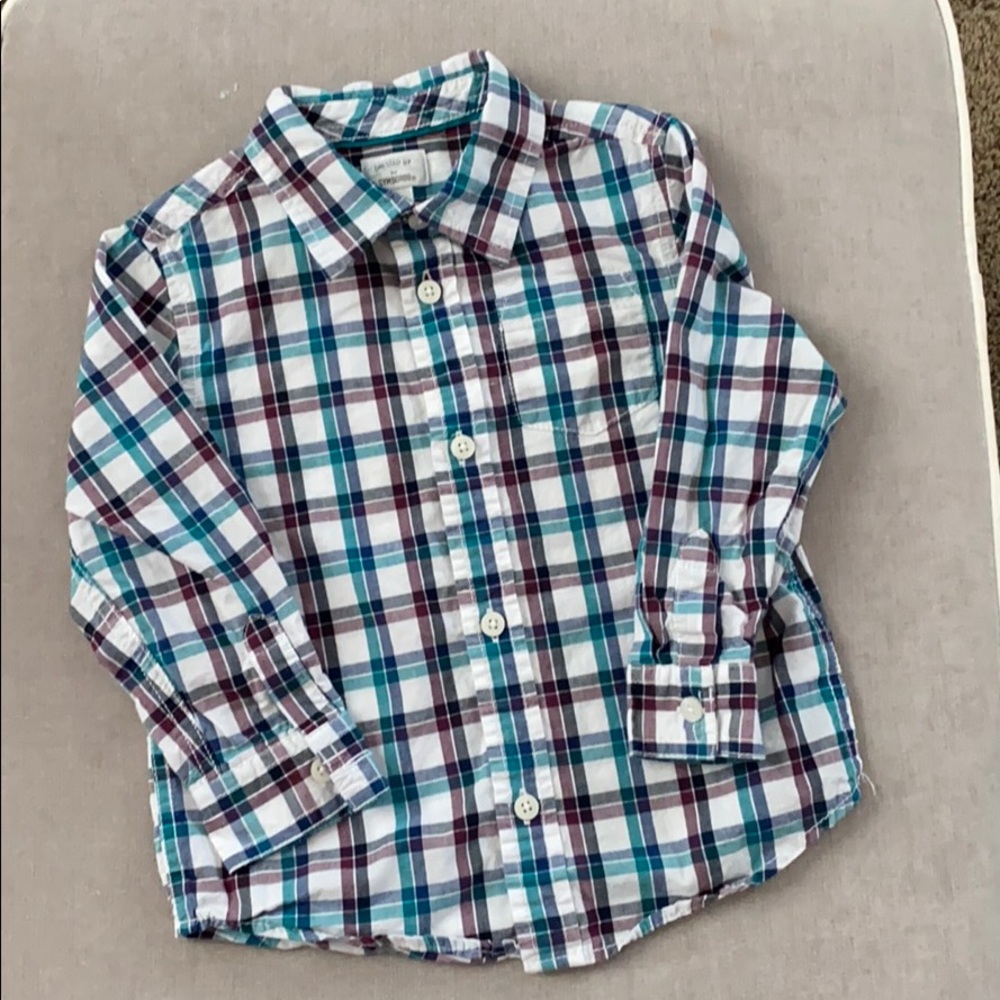Gymboree plaid button down shirt